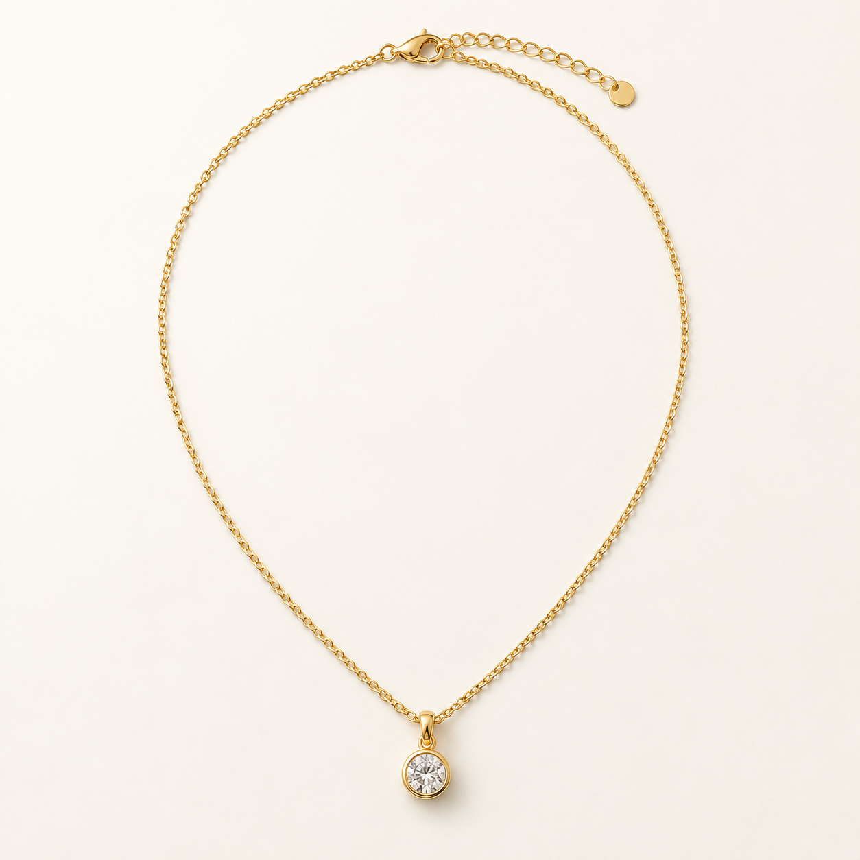 Sample Gold-Toned Pendant Necklace / 金色調吊墜項鍊示範品, photo 1